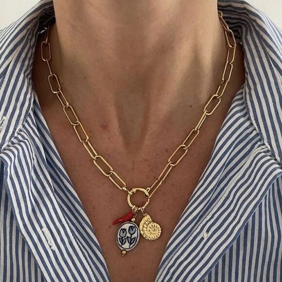 Anthropologie Jewelry - Boho Necklace with Charms #1615